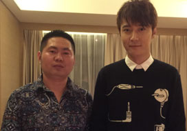 广州蓝图与明星合影