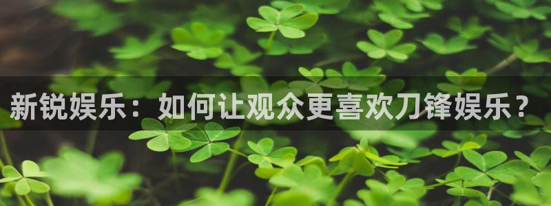 蓝图娱乐官网入口：新锐娱乐：如何让观众更喜欢刀锋娱乐？